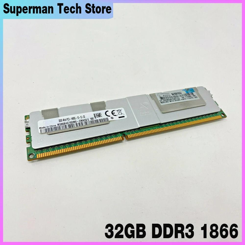 PC3-14900L ECC REG LRDIMM  ޸  Ƽ, HP 708643-B21 712384-081 715275-001, 32GB DDR3 1866,  